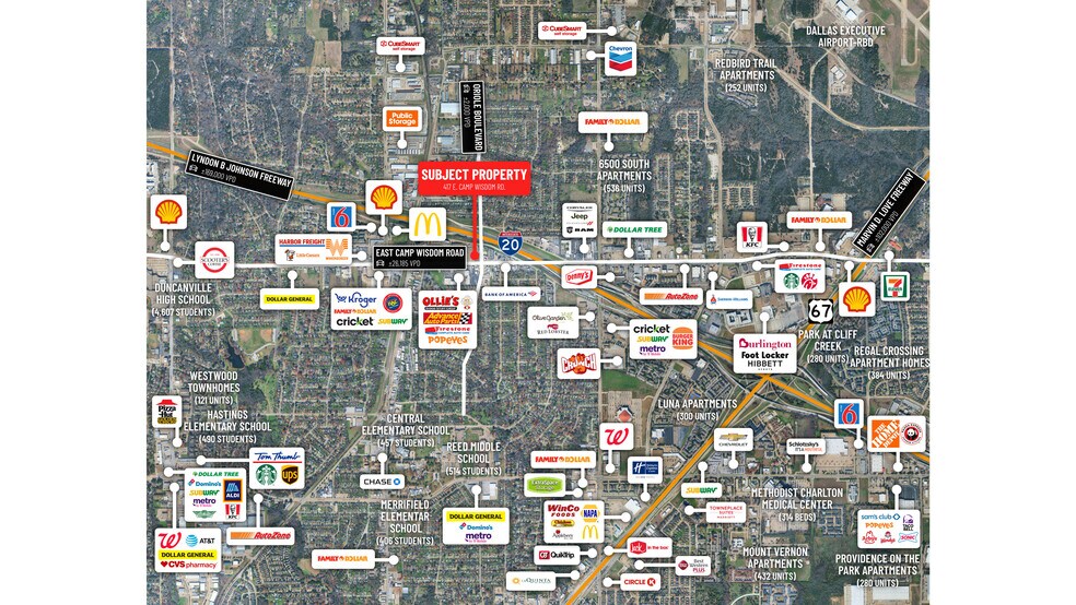 More Photos Of 311-417 E Camp Wisdom Rd, Duncanville Storefront For Sale