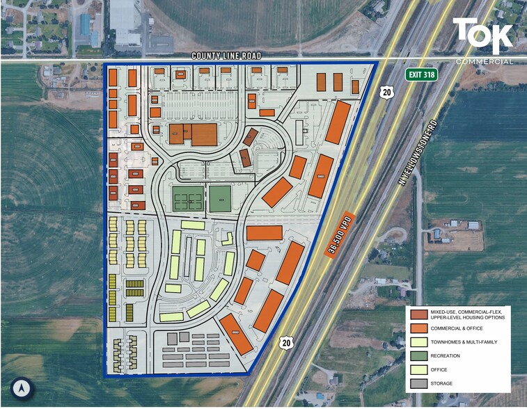 Primary Photo Of SWC US Highway 20 & County Line Road, Rigby Storefront For Lease