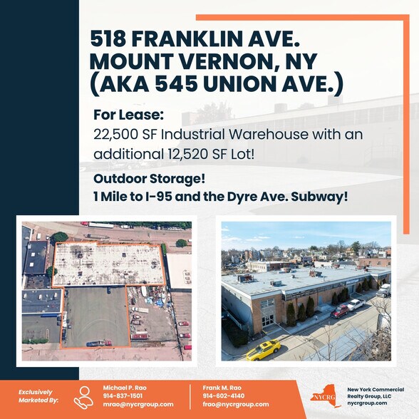 Primary Photo Of 518-520 Franklin Ave, Mount Vernon Warehouse For Lease