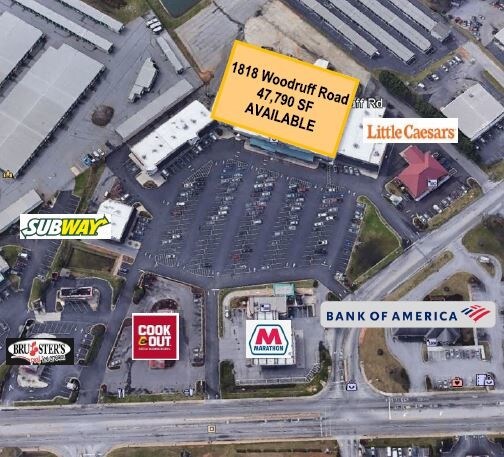 More Photos Of 1810-1832 Woodruff Rd, Greenville Freestanding For Lease