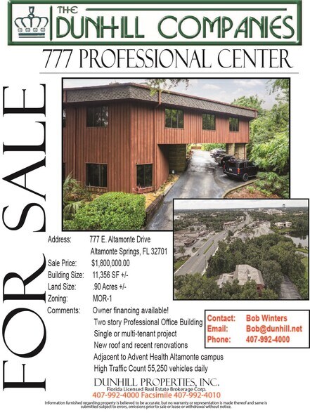 More Photos Of 777 E Altamonte Dr, Altamonte Springs Office For Sale