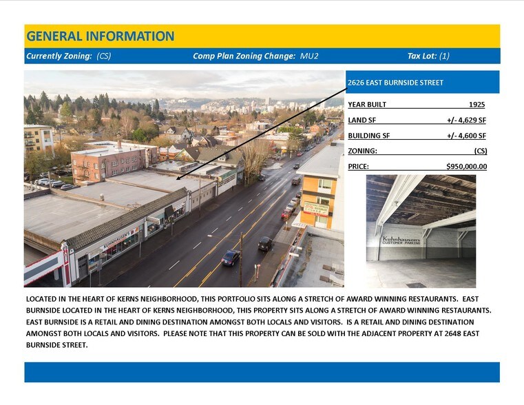 More Photos Of 2626 E Burnside St, Portland Storefront For Lease
