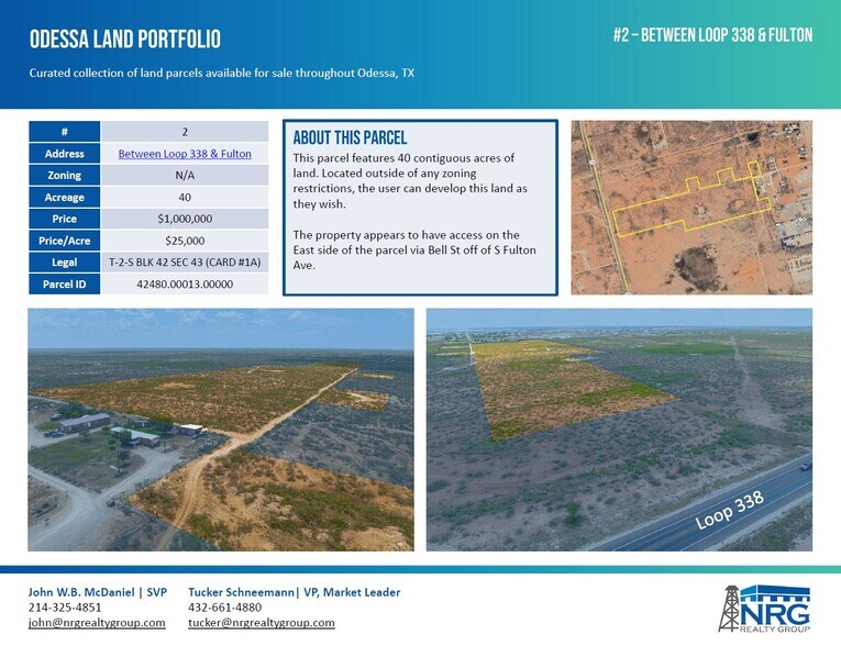 More Photos Of TBD Loop 338 & S Fulton Ave Loop, Odessa Land For Sale