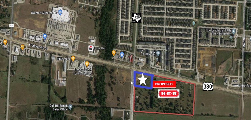 More Photos Of SEC of FM 720 & US 380, Little Elm Restaurant For Lease