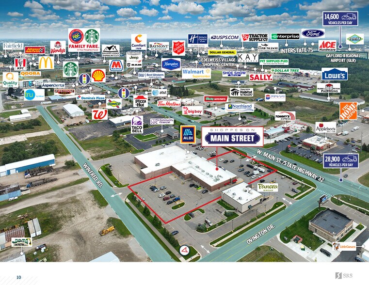 More Photos Of 1360-1374 W Main St, Gaylord Storefront For Sale