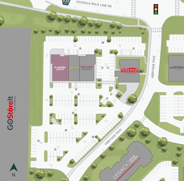 More Photos Of 900-978 Heritage Pass, Davenport General Retail For Lease