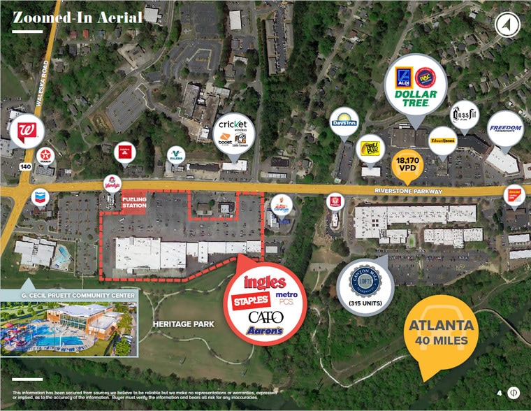 More Photos Of 104-150 Riverstone Pky, Canton General Retail For Lease