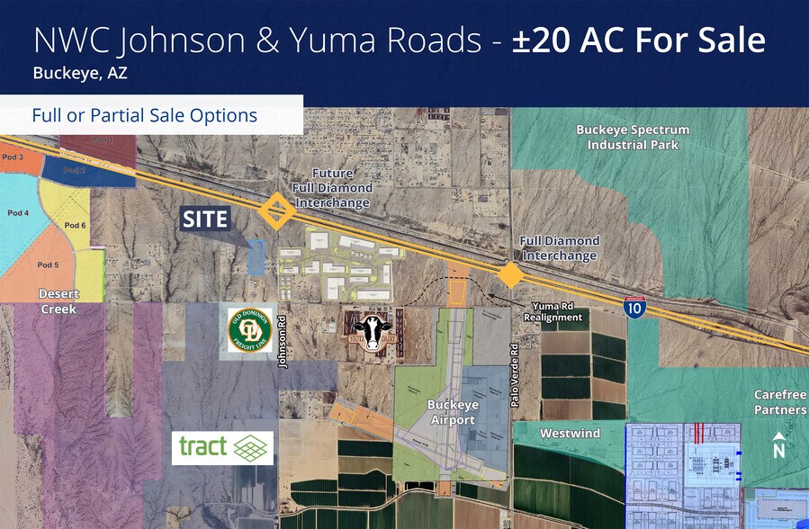 Primary Photo Of SWC of Johnson Road & I-10, Buckeye Land For Sale
