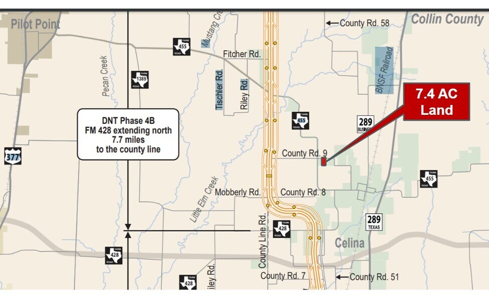 More Photos Of Rawhide Rd & W J Fred Smith Pkwy Rd, Celina Land For Sale