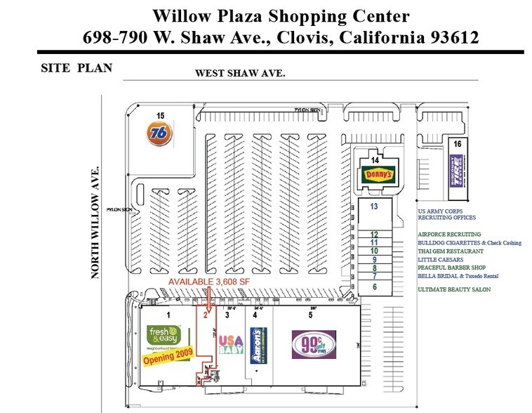 More Photos Of 698-790 W Shaw Ave, Clovis Unknown For Lease