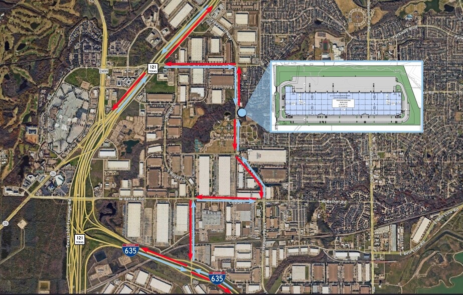 More Photos Of 300 N Freeport Pky, Coppell Distribution For Lease
