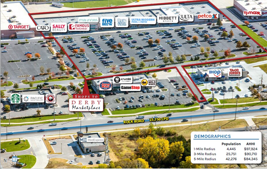 More Photos Of 1930-1942 N Rock Rd, Derby Storefront For Lease