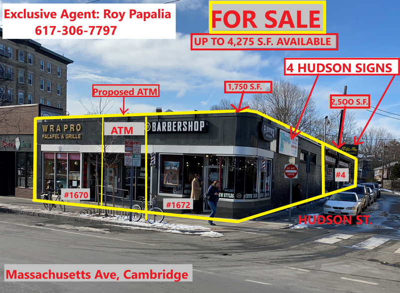 Primary Photo Of 1670 Massachusetts Ave, Cambridge Storefront For Sale