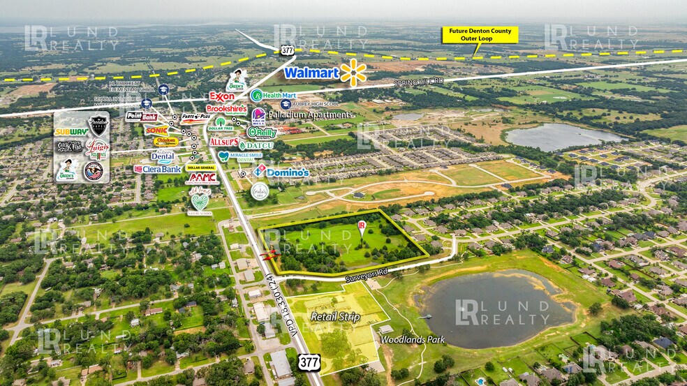 More Photos Of 12.83 Ac US-377 and Surveyors rd, Krugerville Land For Sale
