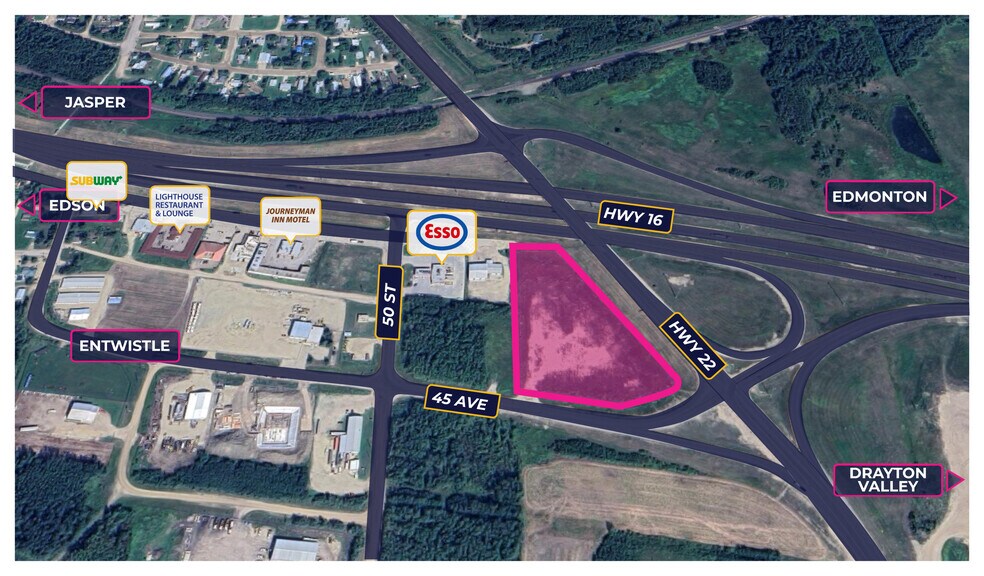 Primary Photo Of 4827 47 Av, Entwistle Land For Sale