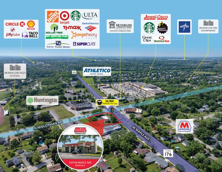 More Photos Of 1079 W Maple Ave, Mundelein Freestanding For Sale