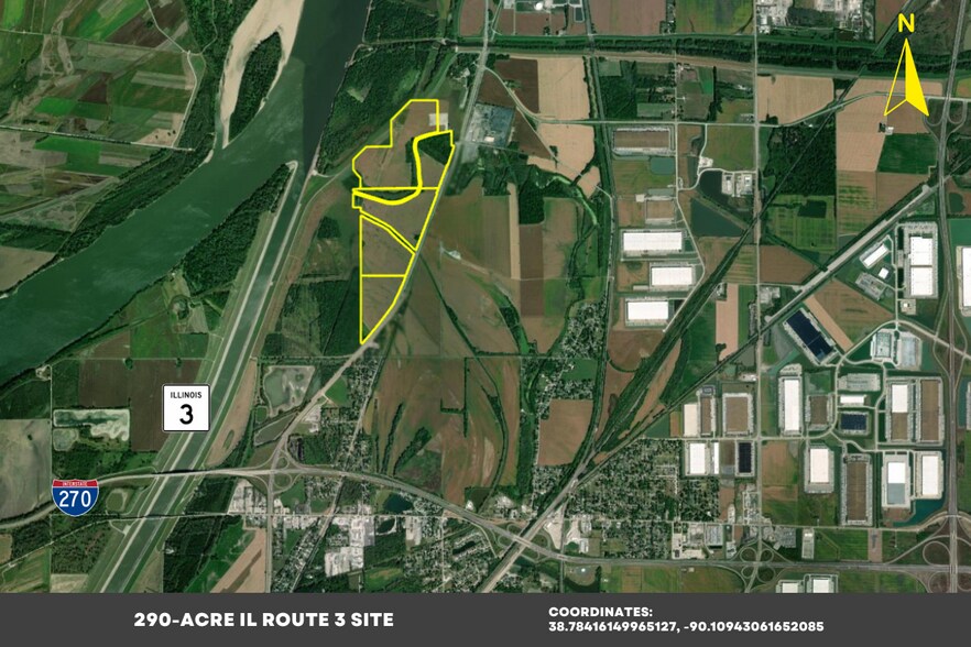 More Photos Of Illinois Route 3 Rt @ Oldenburg Road, Granite City Land For Sale