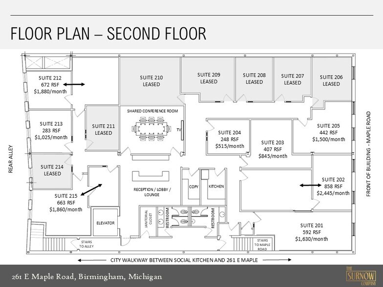 More Photos Of 261-275 E Maple Rd, Birmingham Storefront Retail Office For Lease