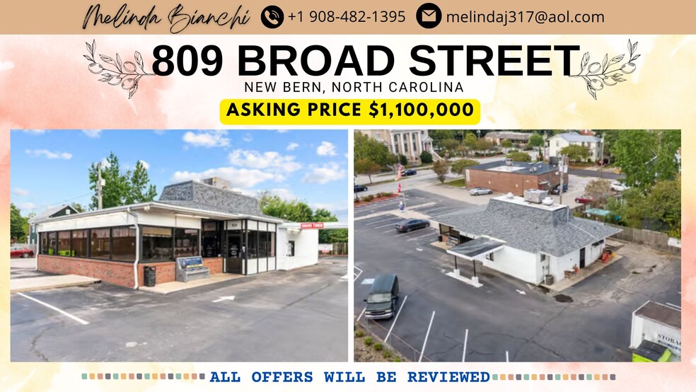 Primary Photo Of 809 Broad St, New Bern Restaurant For Sale