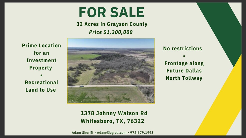 Primary Photo Of 1378 Johnny Watson rd, Howe Land For Sale