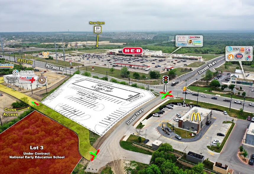 Primary Photo Of Potranco Road @ Stevens Parkway, San Antonio Storefront For Lease