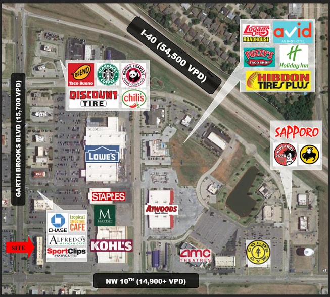 More Photos Of 1769-1779 Garth Brooks Blvd, Yukon Freestanding For Lease