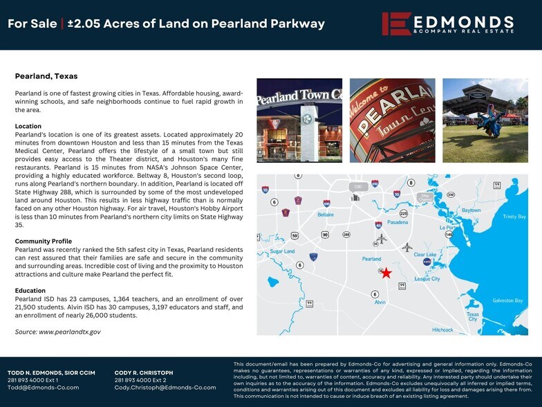 More Photos Of 3301 Pearland Pky, Pearland Land For Sale