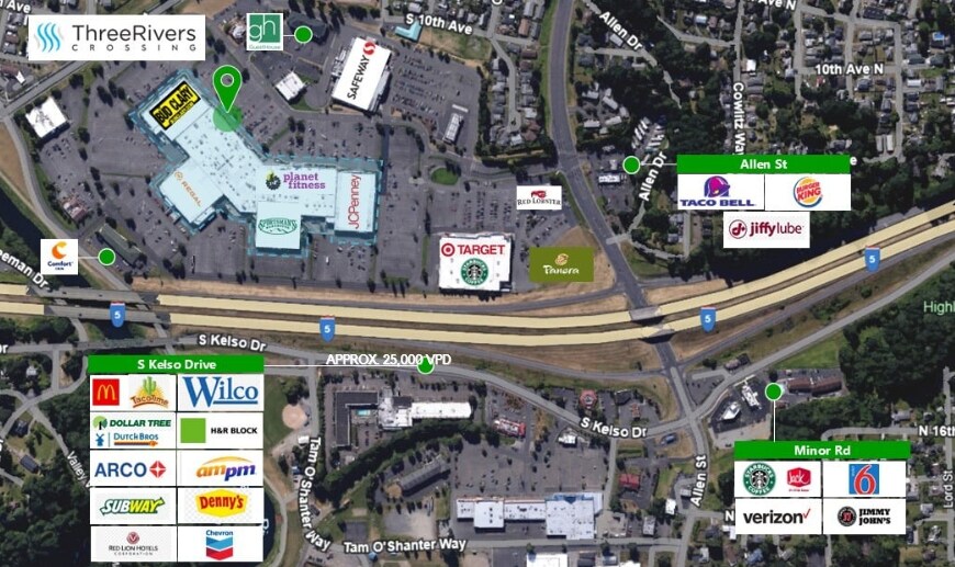 More Photos Of 341-351 Three Rivers Dr, Kelso General Retail For Lease