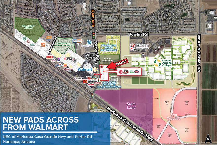 Primary Photo Of Maricopa Casa Grande Hwy @ Porter Rd, Maricopa Land For Lease