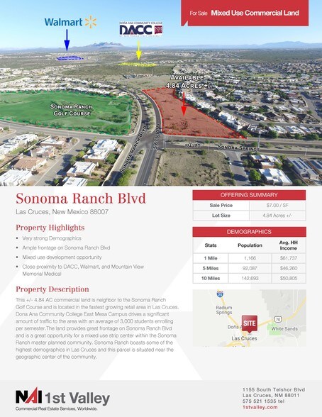 More Photos Of Sonoma Ranch Blvd, Las Cruces Land For Sale