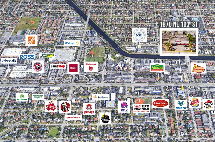 More Photos Of 1870 NE 163rd St, Miami Storefront Retail Office For Lease