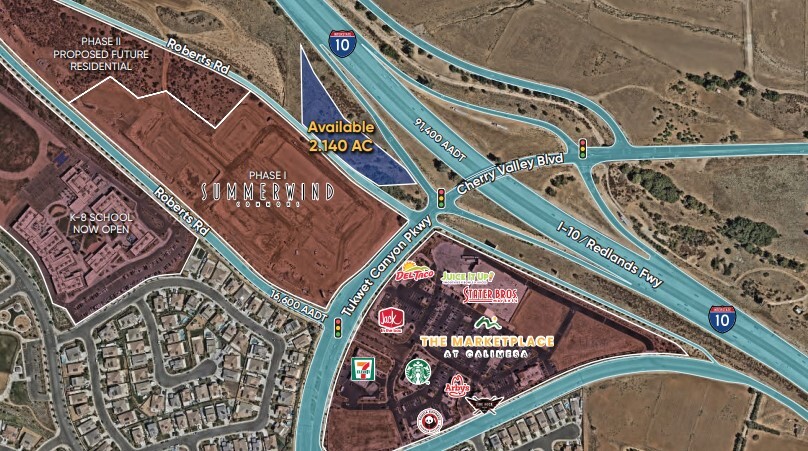 Primary Photo Of SWQ I-10 & CHERRY VALLEY blvd, Calimesa Land For Lease