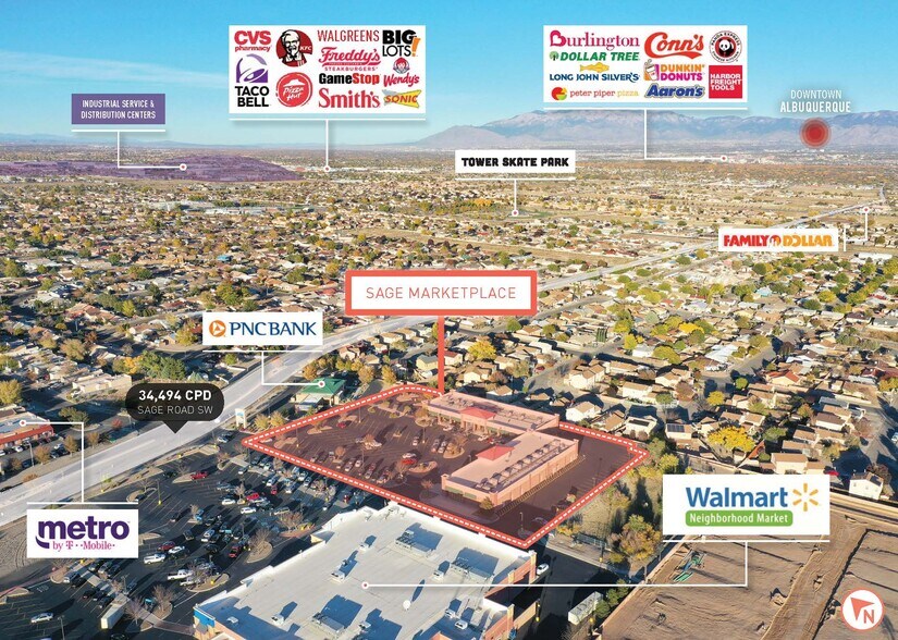 More Photos Of 9550 Sage Rd SW, Albuquerque Freestanding For Lease