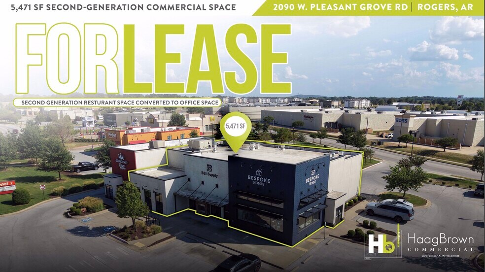 Primary Photo Of 2090 W Pleasant Grove Rd, Rogers Freestanding For Lease