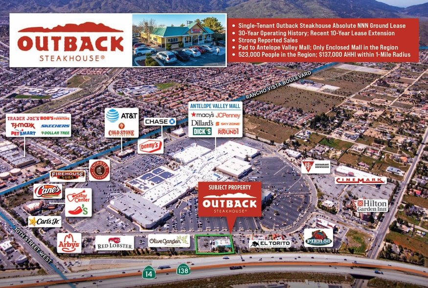 Primary Photo Of 1061 W Rancho Vista Blvd, Palmdale Restaurant For Sale