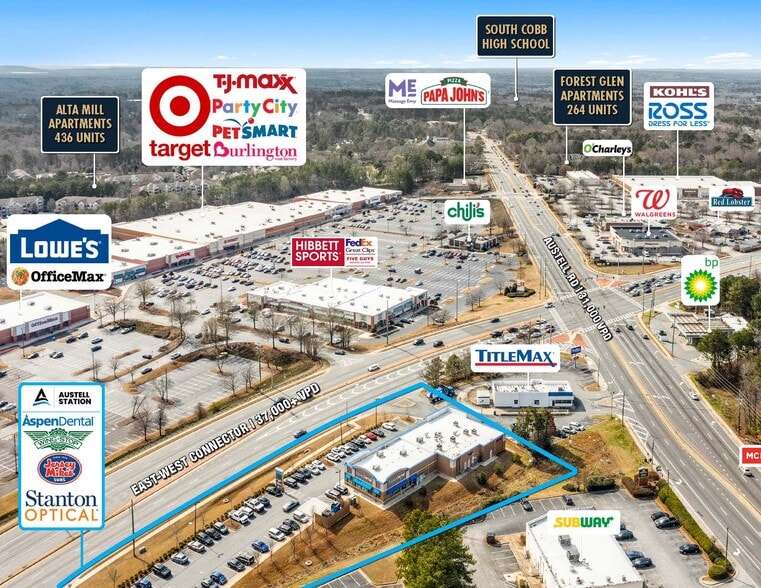 More Photos Of 1674 East West Connector Rd, Austell General Retail For Lease