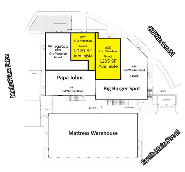 More Photos Of 803-809 S Main St, Kernersville Storefront For Lease