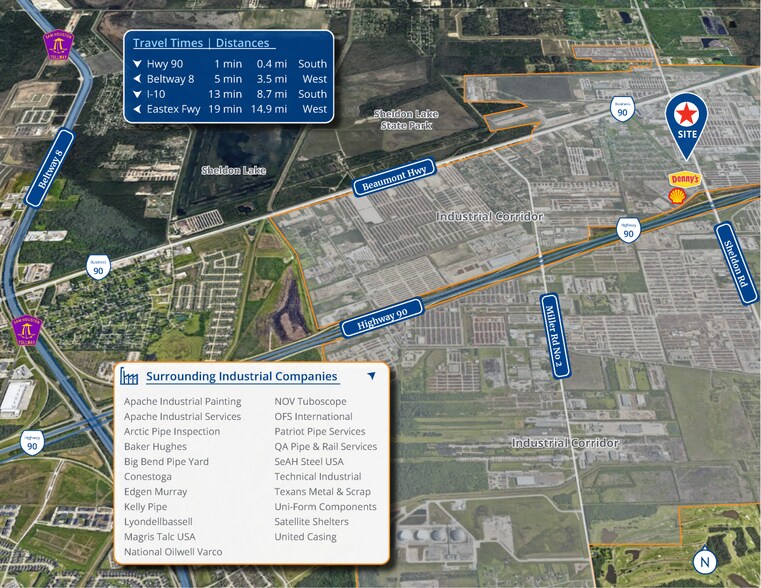 More Photos Of 9803 Sheldon Rd, Houston Manufacturing For Lease
