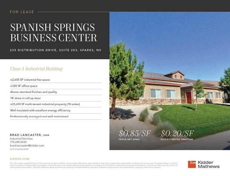 Primary Photo Of 255 Distribution Dr, Sparks Industrial For Sale