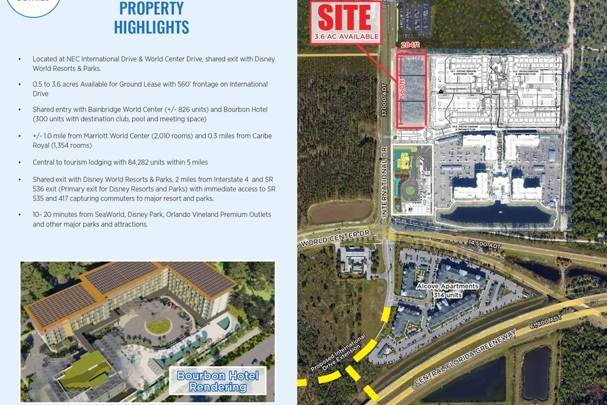 More Photos Of NEC International Drive & World Center Dr, Orlando Land For Lease
