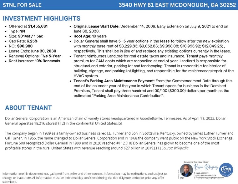 More Photos Of 3540 Highway 81 E, Mcdonough Freestanding For Sale