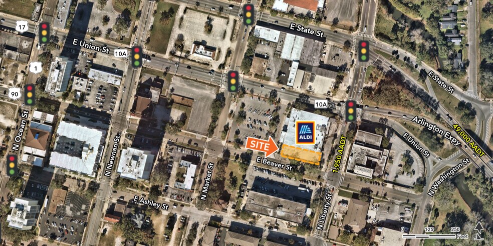 Primary Photo Of 777 Market St, Jacksonville Supermarket For Lease