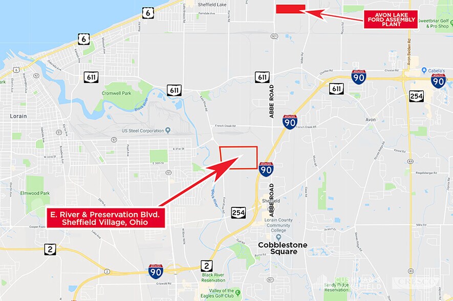 More Photos Of E River Rd & Preservation Blvd, Sheffield Village Land For Sale