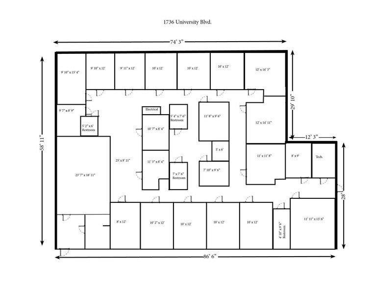 More Photos Of 1712-1736 University Blvd S, Jacksonville Medical For Sale