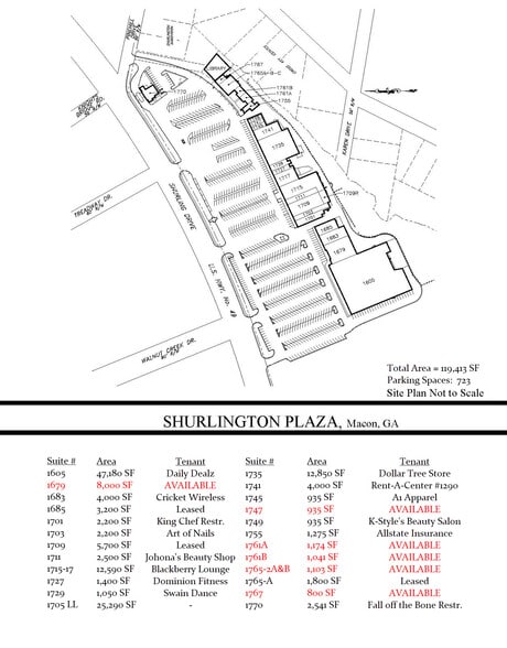 More Photos Of 1765 Shurling Dr, Macon-Bibb Unknown For Lease