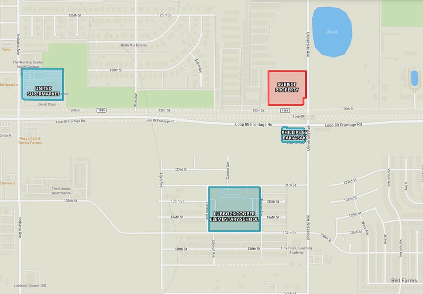 Primary Photo Of Loop 88 and University Ave ave, Lubbock Land For Sale