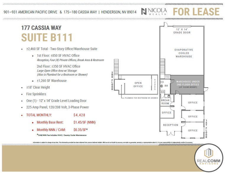 More Photos Of 901 American Pacific Dr, Henderson Unknown For Lease