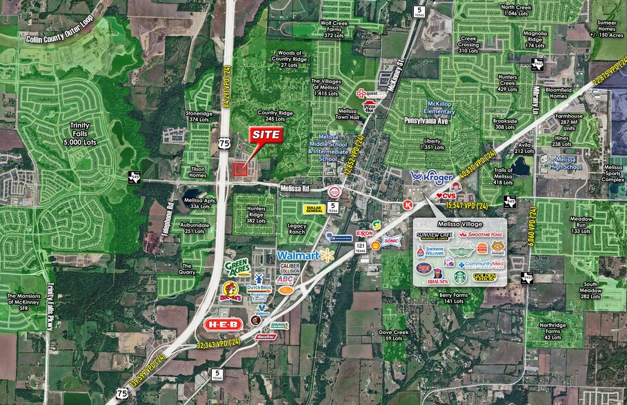 More Photos Of E. Melissa Rd. and Central Expressway (US-75), Melissa Office For Sale