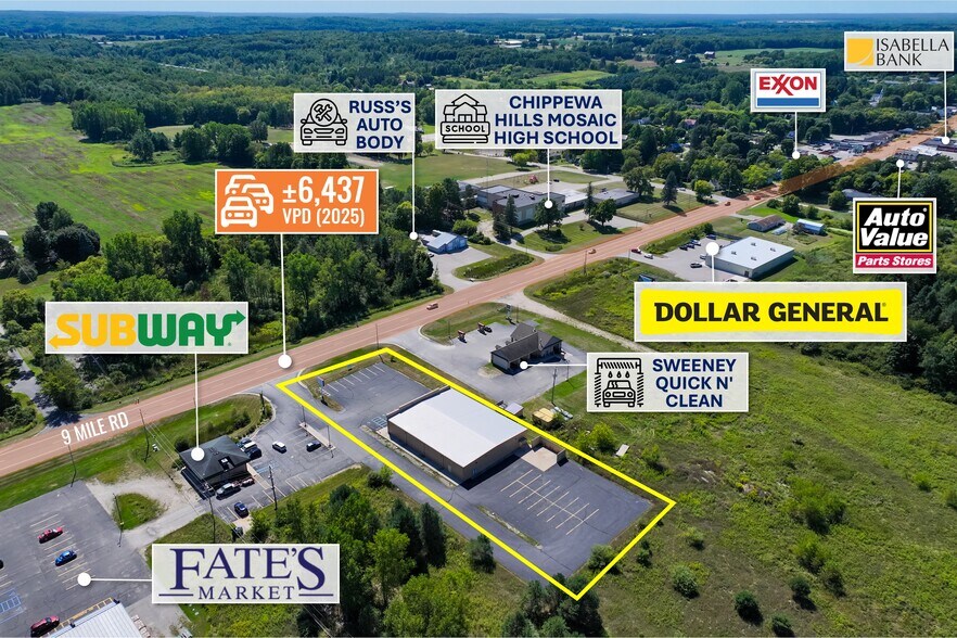 More Photos Of 2646 9 Mile Rd, Remus Freestanding For Lease