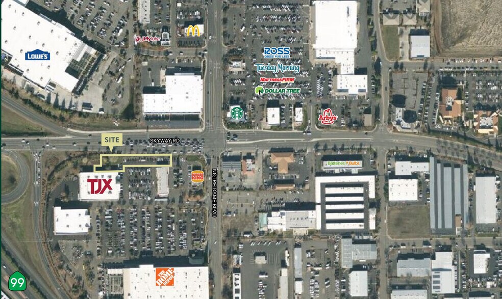 Primary Photo Of Skyway @ Notre Dame Blvd, Chico Land For Sale